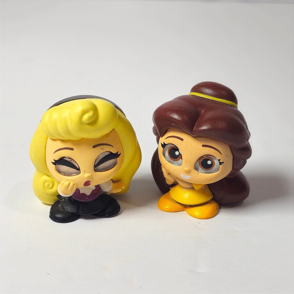 Disney Doorables Mini Figures Kids OS Yellow Brown Good Belle Aurora Lot
